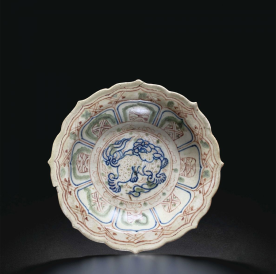 Đĩa gốm men màu